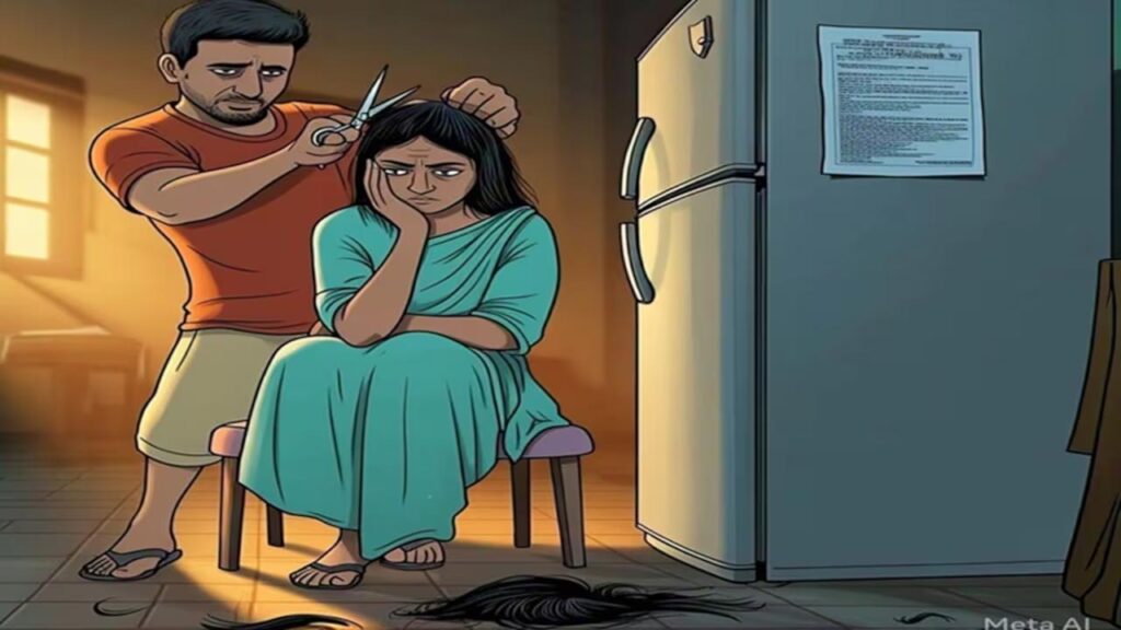 Man Cuts Wife Braid : బ్యూటీపార్లర్​కు వెళ్లిన భార్య జడను కట్ చేసిన భర్త