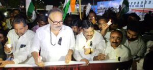 హైదరాబాద్ లో జనసేన పార్టీ ఆధ్వర్యంలో కొవ్వొత్తుల ప్రదర్శన : ఉగ్రదాడి