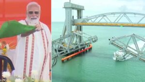 పాంబన్‌ బ్రిడ్జి ప్రారంభించిన మోదీ