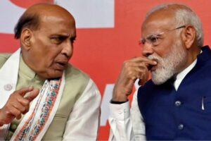 ప్రధాని నివాసానికి వెళ్లి మోదీని కలుసుకున్న రాజ్ నాథ్ సింగ్