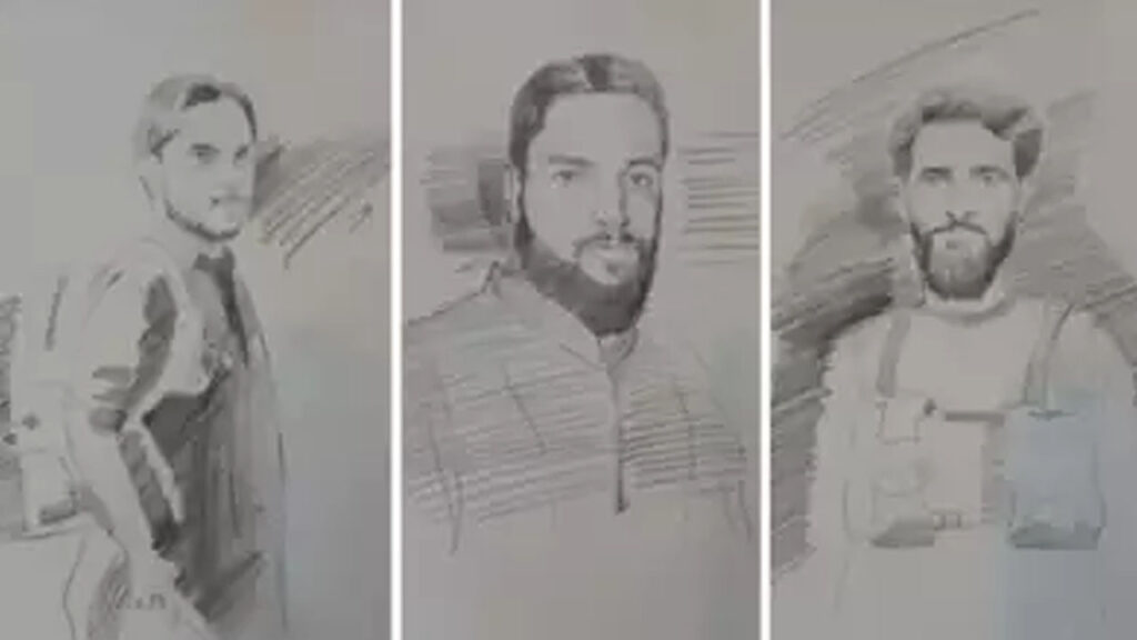 Terror Attack : ఉగ్రదాడి.. ముగ్గురు టెర్రరిస్టుల స్కెచ్‌లు విడుదల