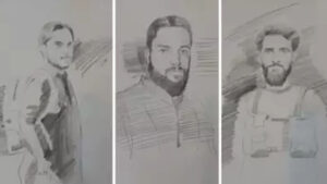 ఉగ్రదాడి.. ముగ్గురు టెర్రరిస్టుల స్కెచ్‌లు విడుదల