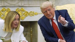 ట్రంప్ తో ఇటలీ ప్రధానమంత్రి మెలోని చర్చలు