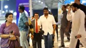 సింగపూర్‌ చేరుకున్న చిరంజీవి దంపతులు