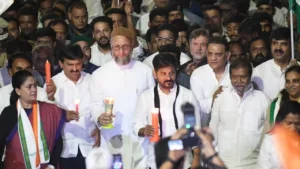 హైదరాబాద్‌లో ఉగ్రవాద నిరసన ర్యాలీకి సిఎం రేవంత్, అసదుద్దీన్