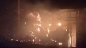 స్టార్ హీరో సినిమా సెట్లో భారీ అగ్ని ప్రమాదం