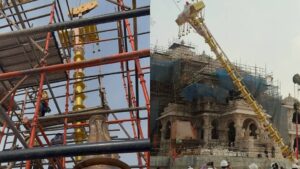 అయోధ్య రామాలయంపై ధ్వజస్తంభం ప్రతిష్ఠ