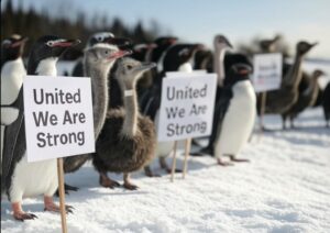 డొనాల్డ్ ట్రంప్ టారిఫ్ ల దెబ్బకు పెంగ్విన్ లు వలస