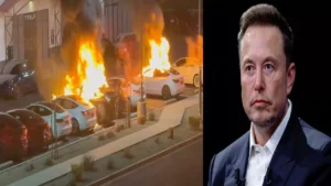 ఇటలీలో టెస్లా షోరూమ్‌లో అగ్నిప్రమాదం.. 17 కార్లు దగ్ధం