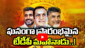 ఘనంగా ప్రారంభమైన టీడీపీ మహానాడు..!