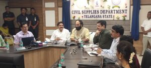 తెలుగు రాష్ట్రాల సివిల్ సప్లై మంత్రుల సమావేశంలో మంత్రి నాదెండ్ల