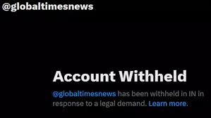India టీఆర్టీ వరల్డ్, గ్లోబల్ టైమ్స్ ఎక్స్ ఖాతాలకు చెక్