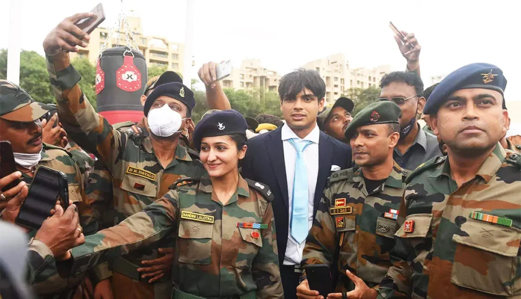 Neeraj Chopra : నీరజ్ చోప్రాకు టెరిటోరియల్ ఆర్మీ గౌరవం