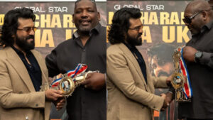 లండన్‌లో రామ్‌చరణ్‌ను కలిసిన ప్రఖ్యాత బాక్సర్ జూలియన్ ఫ్రాన్సిస్