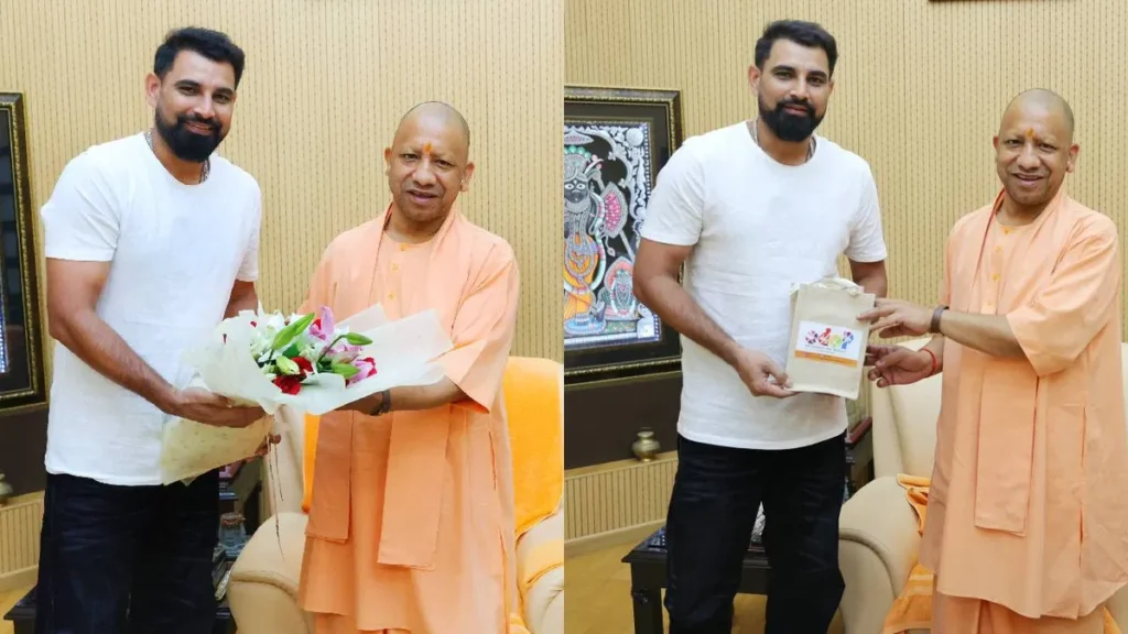 Mohammed Shami: యూపీ సీఎం యోగి ఆదిత్యనాథ్‌ను క‌లిసిన క్రికెట‌ర్ ష‌మీ
