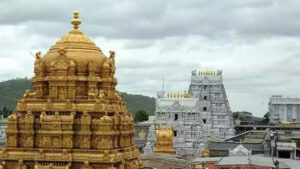 తిరుమల ఆలయంపై చక్కర్లు కొట్టిన విమానం..భక్తుల విస్మయం