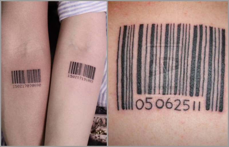 barcode tattoo : మహిళ శరీరంపై బార్ కోడ్ టాటూ : ఎందుకంటే?