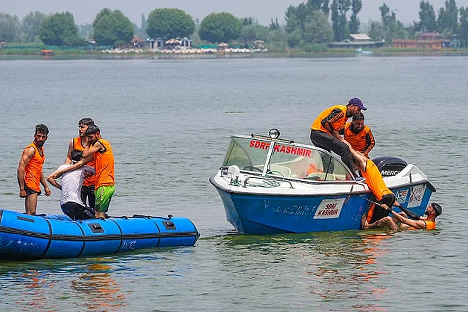 dal lake mock drill