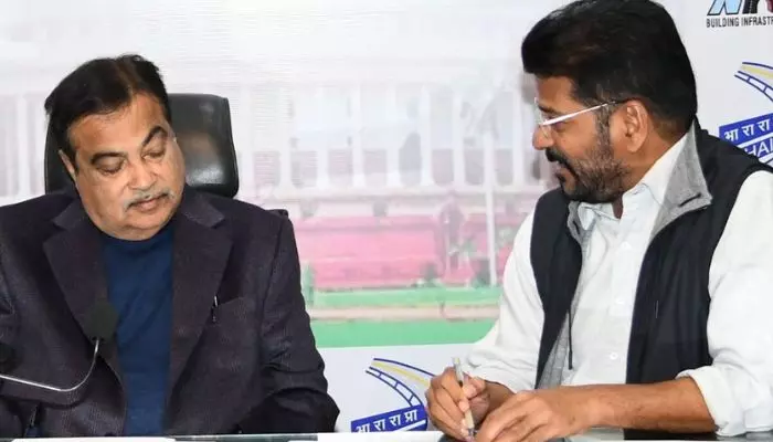 Telangana: కేంద్రమంత్రి నితిన్‌ గడ్కరీతో సీఎం రేవంత్‌ భేటీ