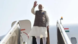 భారీ భద్రత మధ్య సభ ప్రాగణం చేరుకున్న మోదీ