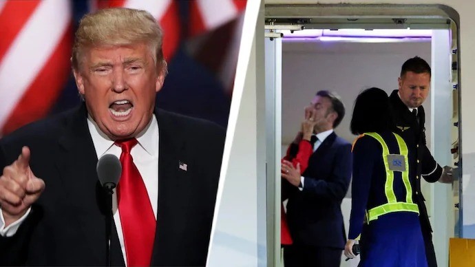 Trump: తలుపులు వేసుకోవాలంటూ మెక్రాన్ దంపతులకు ట్రంప్ సూచన