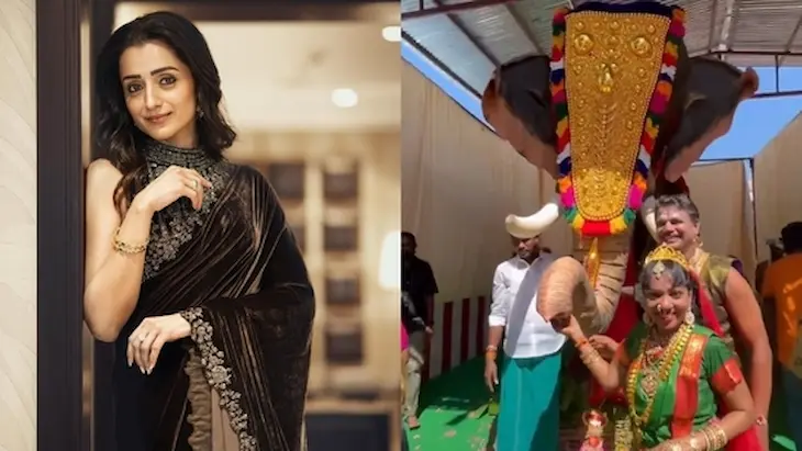 Trisha Krishnan: ఆలయానికి నటి త్రిష విరాళంగా రోబో ఏనుగును