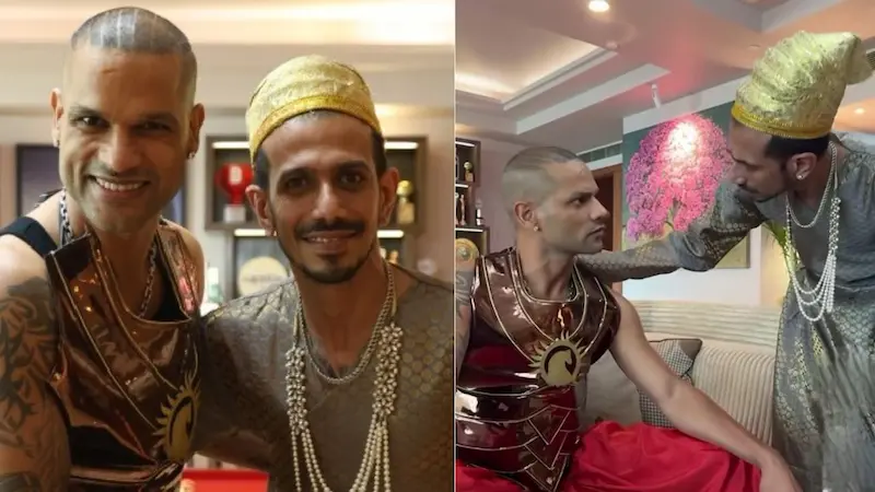 Shikhar Dhawan: ధావన్ దుర్యోధనుడి అవతారంలో..చాహల్ శకునిగా సందడి