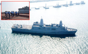 విశాఖ చేరిన అత్యాధునిక యుద్ధ నౌక