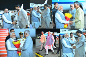 విశాఖ చేరుకున్న ప్రధాని మోదీ… స్వాగతం పలికిన చంద్రబాబు