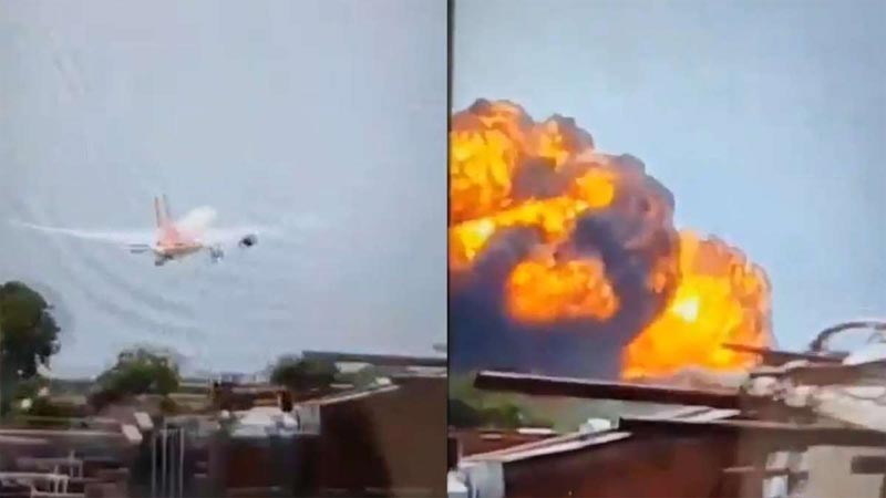 Ahmedabad Plane Crash : విమానం కూలిపోతుండగా వీడియో తీసింది ఇతడే