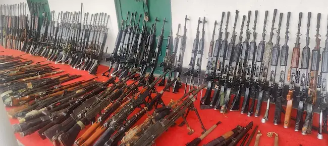  Manipur :మణిపూర్‌లో అధునాతన ఆయుధాల సీజ్‌..