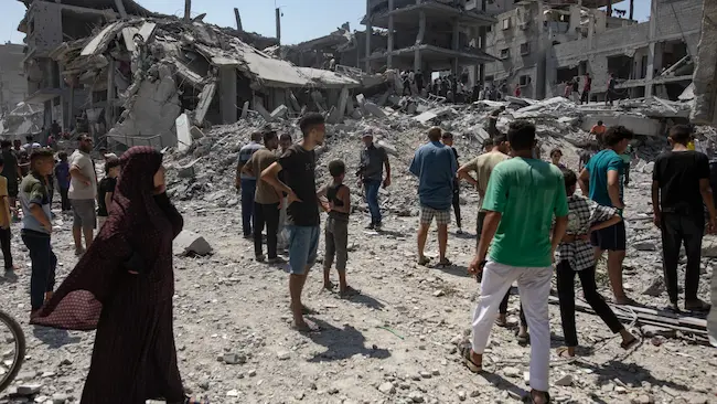 Gaza : ఇజ్రాయెల్ దాడి – 45 మంది పాలస్తీనియన్లు మృతి