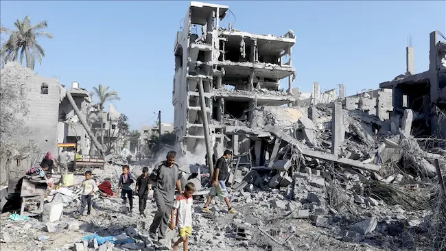 Gaza : ఇజ్రాయెల్ దాడి – 45 మంది పాలస్తీనియన్లు మృతి