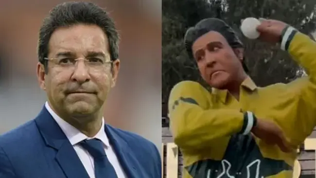 Wasim Akram: వసీం అక్రమ్ విగ్రహం చూసి ఫ్యాన్స్ ఫన్నీ కామెంట్స్