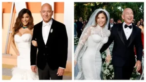 నిరసనకారుల మధ్య పెళ్లి చేసుకున్న జెఫ్ బెజోస్