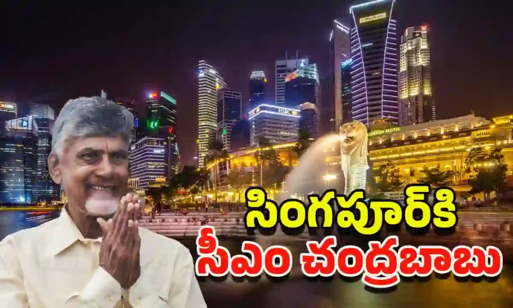 Chandrababu : ఈ రాత్రికి సింగపూర్ పర్యటనకు సీఎం చంద్రబాబు