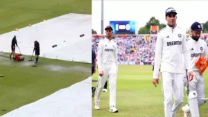 టీమిండియా బ్యాటింగ్ కు వర్షం అంతరాయం