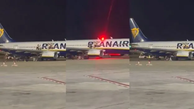 Ryanair flight : స్పెయిన్‌లో విమానం రెక్కపై నుంచి దూకేసిన ప్రయాణికులు