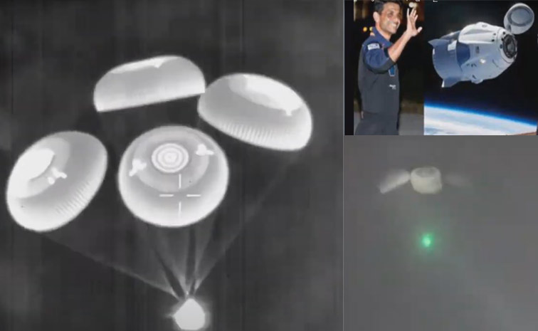 Shubhanshu Shukla : అంతరిక్షం నుంచి ల్యాండ్ అయిన శుభాంశు శుక్లా!