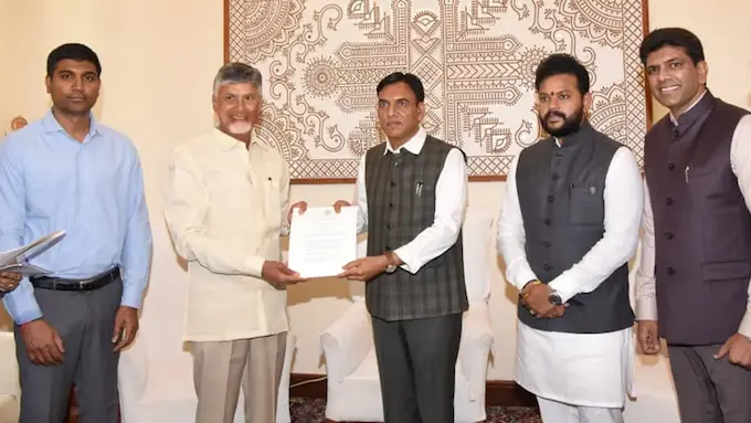 CM Chandrababu: కేంద్ర క్రీడాశాఖ మంత్రిని కలిసిన సీఎం చంద్రబాబు