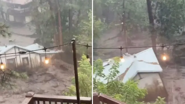 Homes Swept Away : మెక్సికోలో వరదల బీభత్సం ..కొట్టుకుపోయిన ఇళ్లు