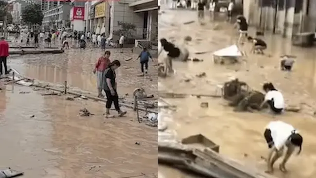 Gold Washed Away : ఆకస్మిక వరదలకు కొట్టుకుపోయిన బంగారం