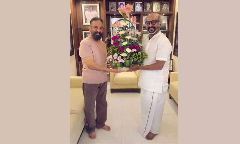 Kamal Meets Rajini : రజినీకాంత్ ను కలిసిన కమల్ హాసన్