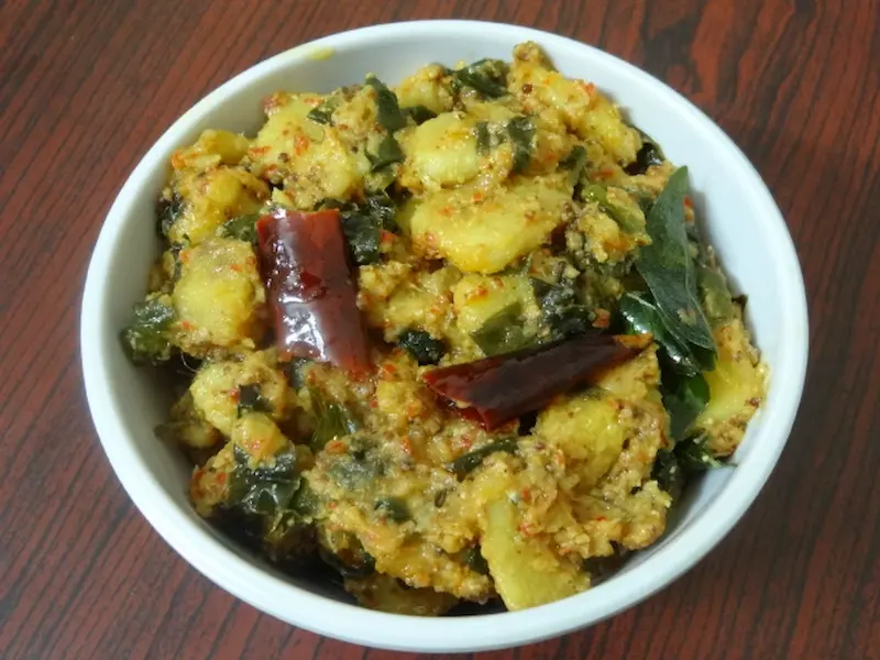 kanda bachali kura recipe