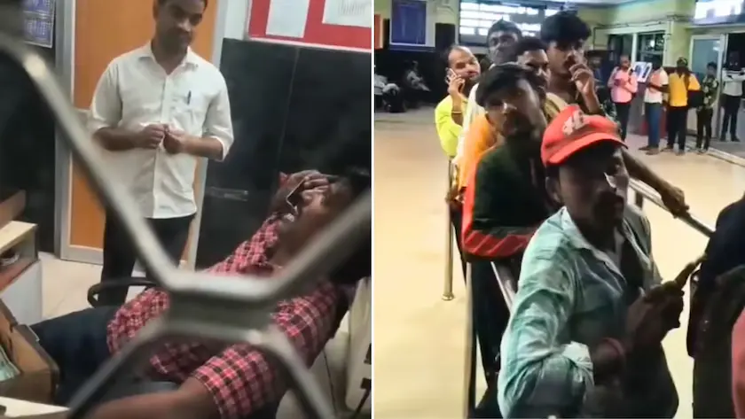 Ticket clerk: భారీ క్యూను పట్టించుకోకుండా ఫోన్‌లో లీనమైన టికెట్ క్లర్క్ సస్పెండ్