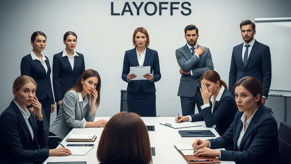 TCS employees in office navigating AI-driven restructuring