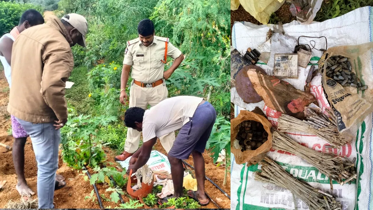 పొలం చదును చేస్తుండగా బయటపడిన బకెట్లో ఏముందంటే?