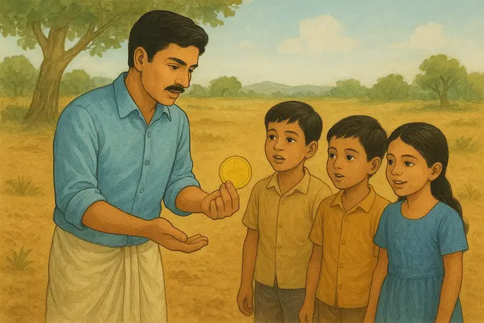 Gold treasure in well