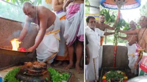 నారాయణగిరి శ్రీవారి పాదాలకు ఛత్రస్థాపనం