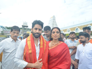 తిరుమల దర్శనం చేసుకున్న నాగచైతన్య, శోభిత